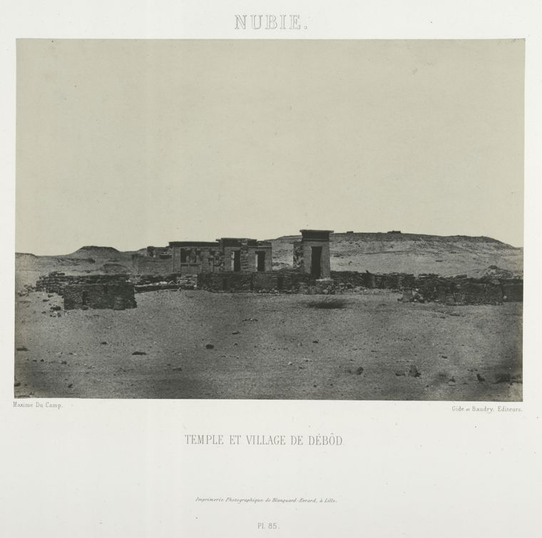 This is What Temple of Dabd Looked Like  in 1852 