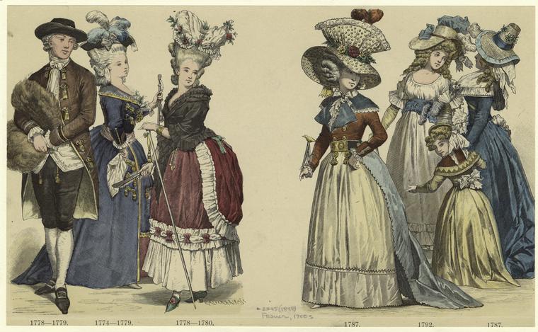 Мода 70-90-х годов 18 века. 
