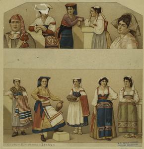 [Italian women and a man in va... Digital ID: 812292. New York Public Library