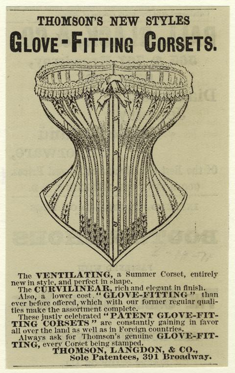 Thomson's new styles glove-fitting corsets - NYPL Digital Collections