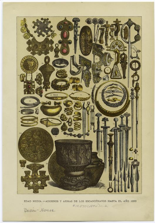 Refinería confiar Ambigüedad Edad media -- adornos y armas de los escandínavos hasta el año 1200 - NYPL  Digital Collections