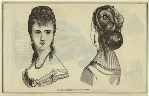 Evening coiffure -- back and f... Digital ID: 825114. New York Public Library