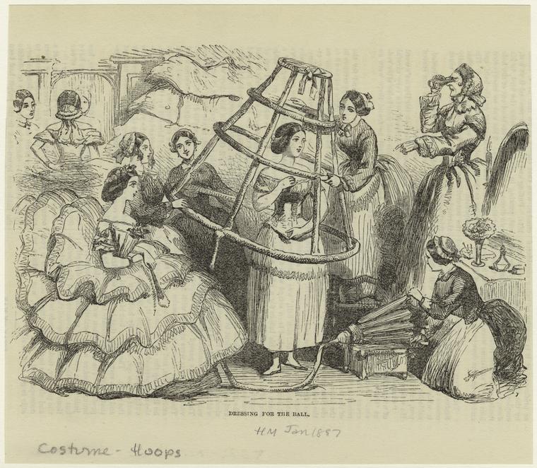 Кринолины середины 19 века 