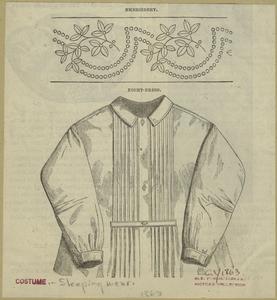 Embroidery ; Night-dress. Digital ID: 828089. New York Public 
Library