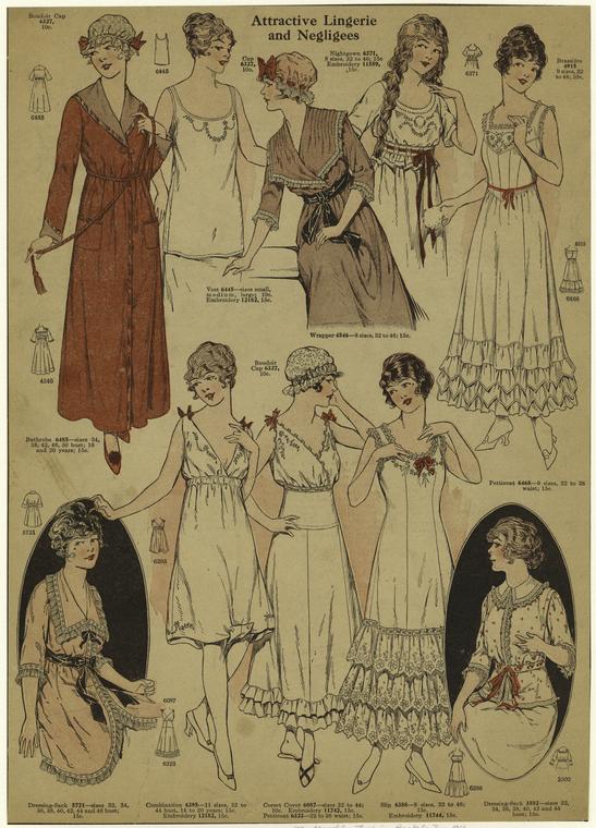 Attractive lingerie and negligees - NYPL Digital Collections