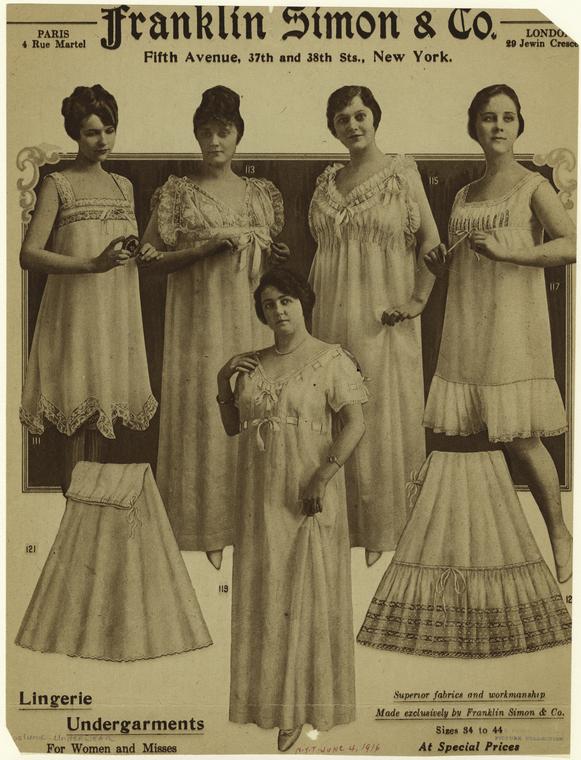 Lingerie undergarments for women and misses - NYPL Digital Collections