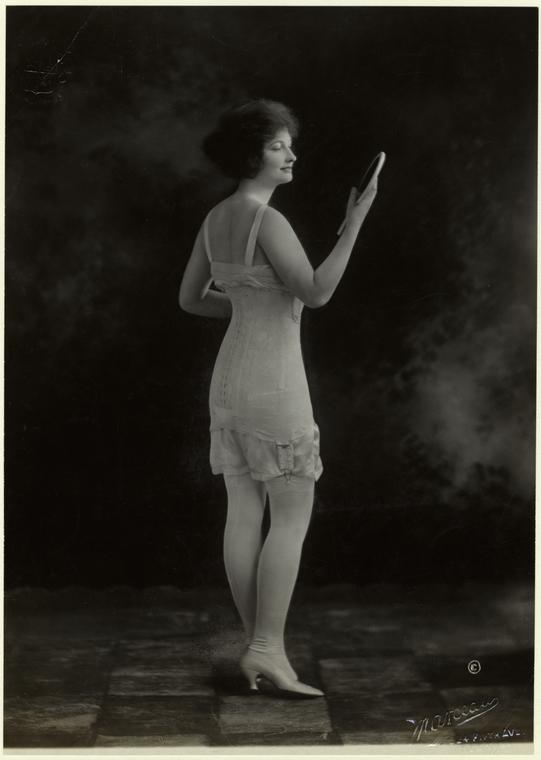 Woman In Undergarments Ca 1921 Nypl Digital Collections 