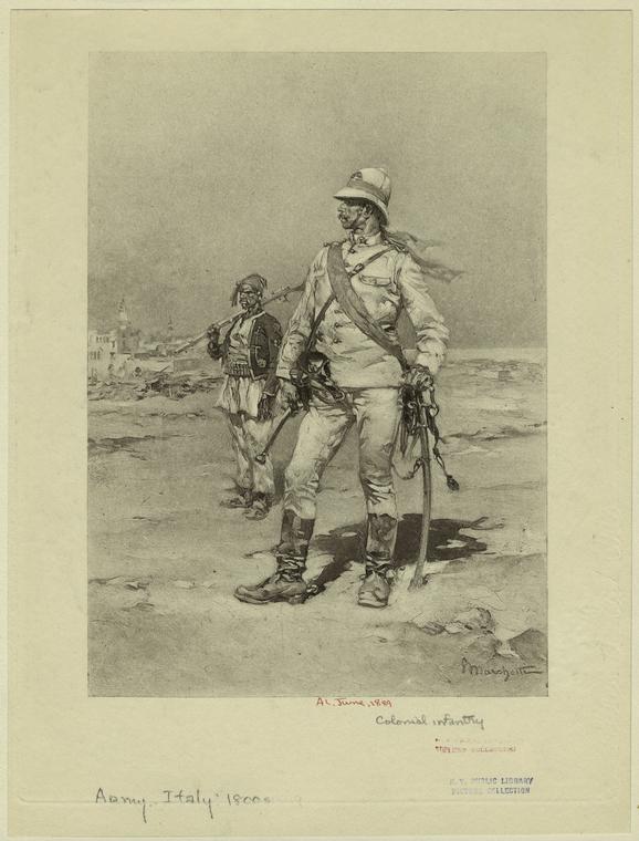 [Italian colonial infantry, 19th century.]