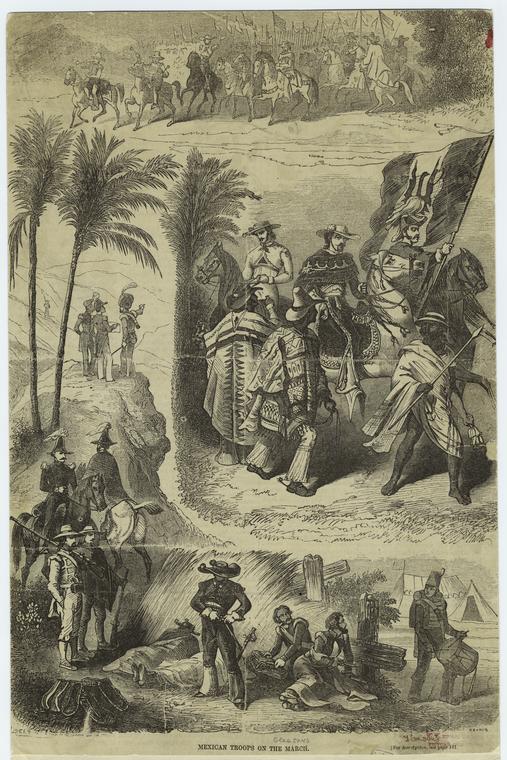 Mexican troops on the march.