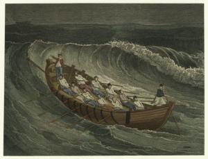 [Whaler rowing a boat.] Digital ID: 834485. New York Public Library