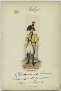 Armée patriote. Chasseurs dit Canaris. Commandant M. du M[] (assigné au régiment nº 4).