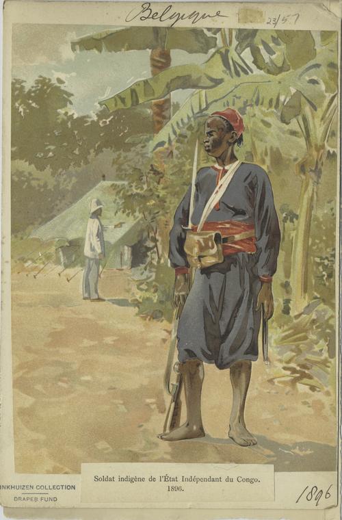 Soldat indigène de l'État Indépendant du Congo, 1896