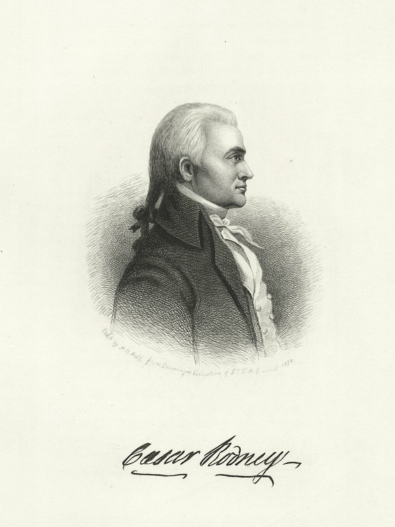 This is What Caesar Rodney Looked Like  in 1871 
