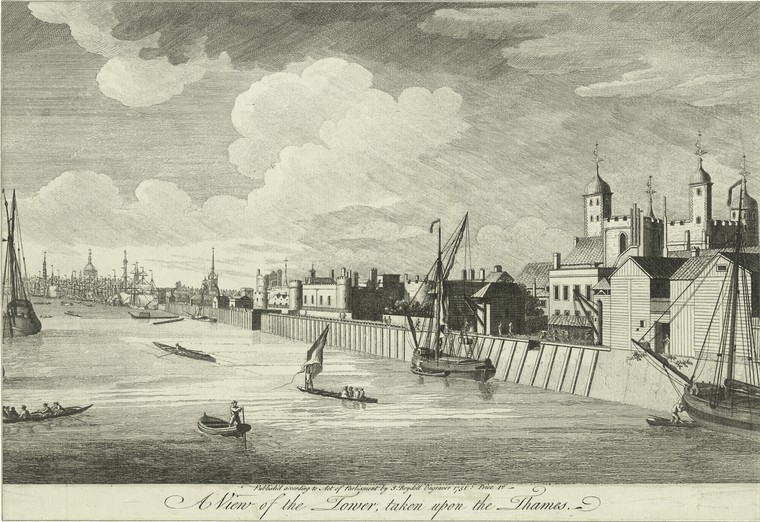 This is What Tower of London Looked Like  in 1751 