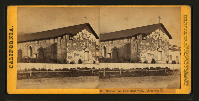 This is What Mission San Jose Looked Like  in 1863 