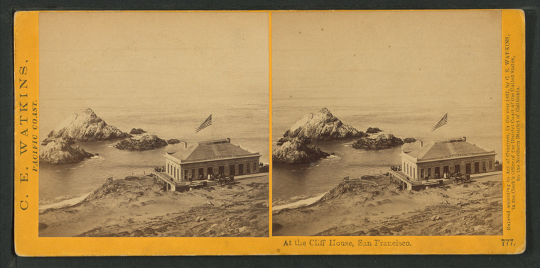This is What Cliff House Looked Like  in 1866 