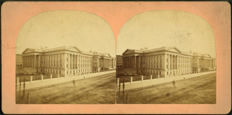 This is What Treasury Building Looked Like  in 1870 