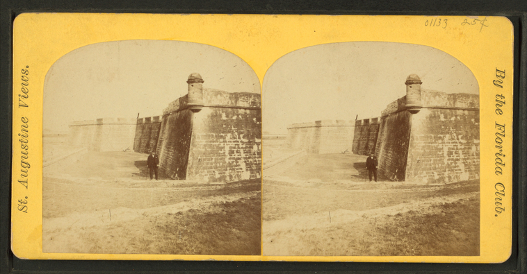 This is What Castillo de San Marcos Looked Like  in 1880 