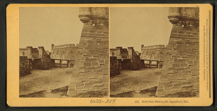 This is What Castillo de San Marcos Looked Like  in 1879 