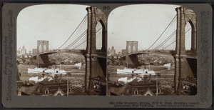 Brooklyn Bridge, W.N.W. [west-... Digital ID: G91F173_160F. New York Public Library