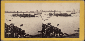 The winning boat passing the j... Digital ID: G91F193_006F. New York Public Library