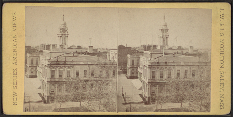 This is What City Hall (New York, N.Y.) Looked Like  in 1865 