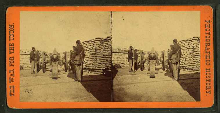 Photo of Stereograph,Swamp Angel Battery,Charleston,South Carolina,Civil War