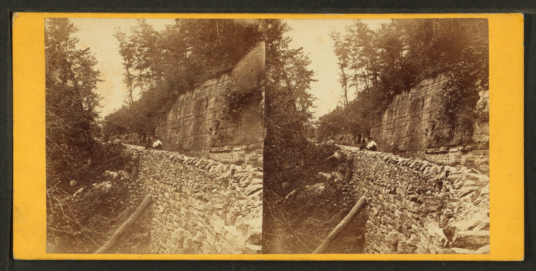 Stereoview of Shaker Ferry Road near Pleasant Hill Shaker Village