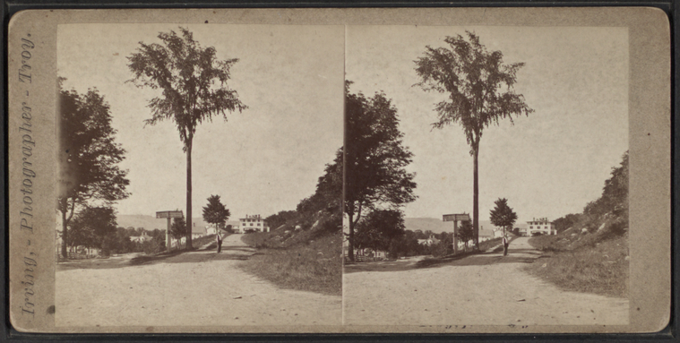 Stereoview of Mt. Lebanon Shaker Village Looking N.W. from Office