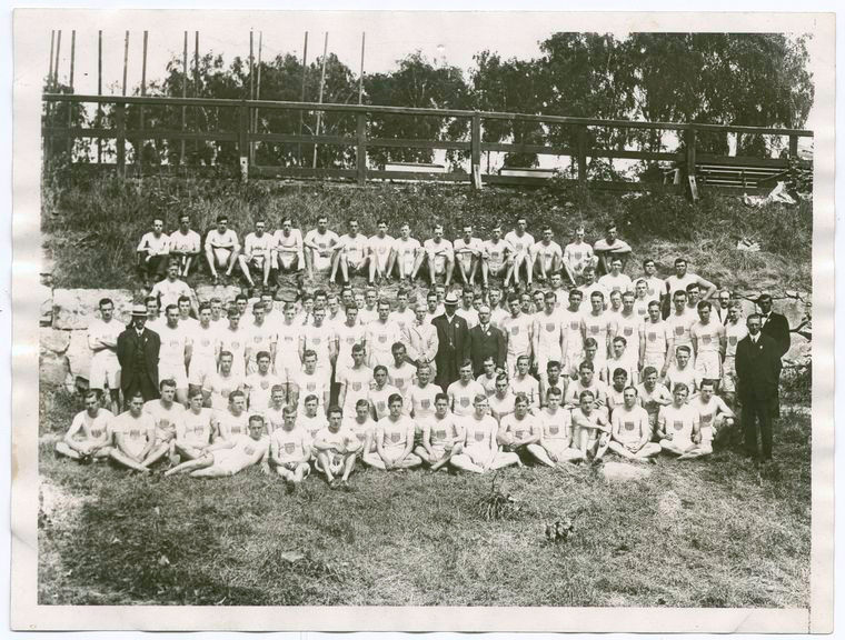 The American Olympic Team of 1912, Digital ID 101297, New York Public Library