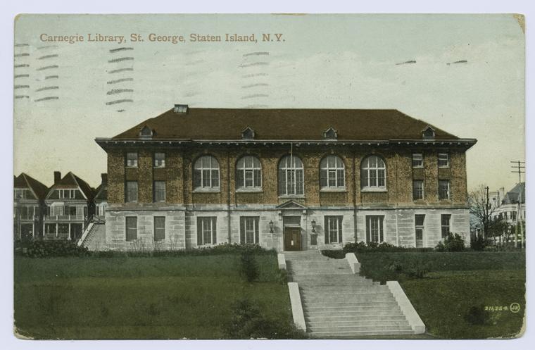 Carnegie Library, St. George, Staten Island, N.Y, Digital ID 104864, New York Public Library