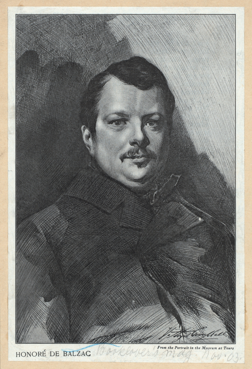 Honoré de Balzac [from Booklover's Magazine, November 1903]., Digital ID 1104583, New York Public Library