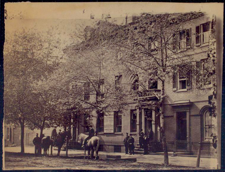 Headquarters, U.S. Sanitary Commission, F Street, Washington, D.C.,F St. , Digital ID 1150150, New York Public Library