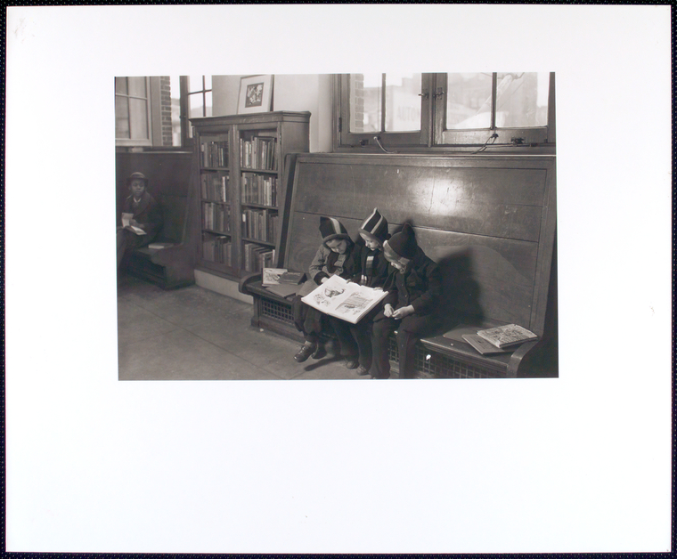 Children reading at George Bruce, Digital ID 1151200, New York Public Library