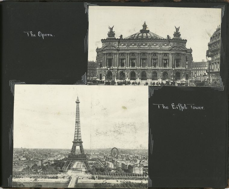 The Opera; the Eiffel Tower., Digital ID 1160045, New York Public Library