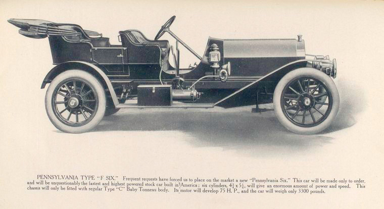 Pennsylvania type "F Six" automobile., Digital ID 1163726, New York Public Library