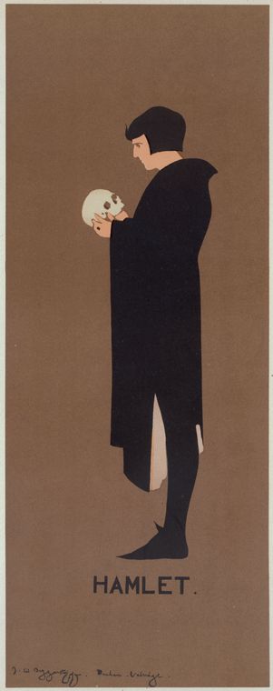 Affiche anglaise pour le drame de "Hamlet"., Digital ID 118625, New York Public Library