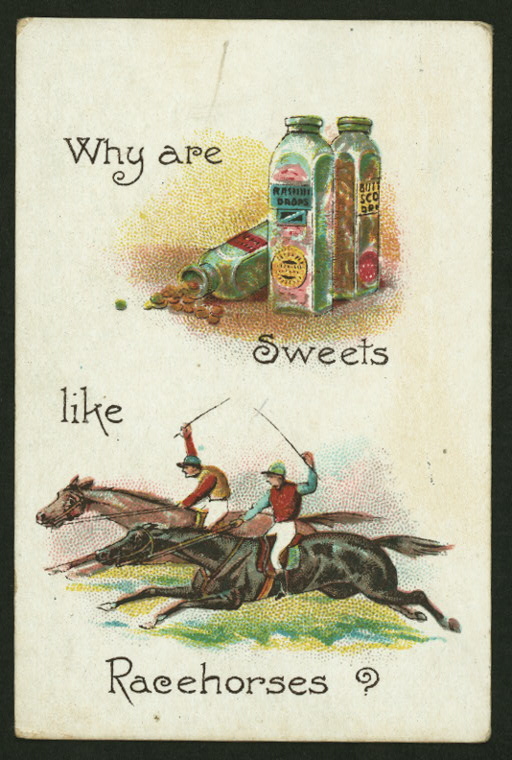 Why are sweets like racehorses?, Digital ID 1191054, New York Public Library