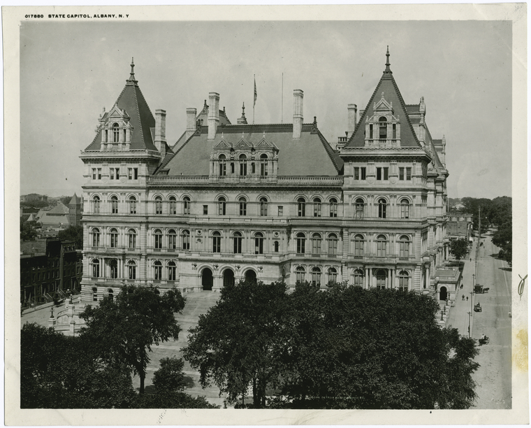 The New York State Capitol, Albany., Digital ID 120407, New York Public Library