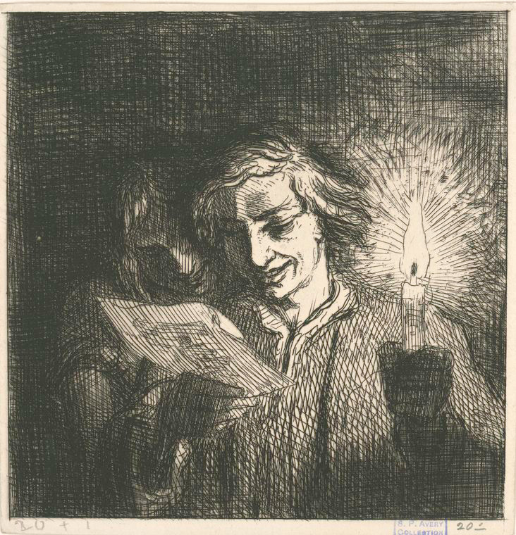 [Liseurs (effet de lumière).], Digital ID 1213044, New York Public Library