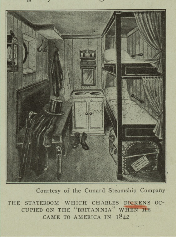 The stateroom on the Britannia.