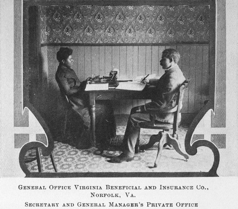 Secretary and General manager's private office; Virginia Beneficial and Insurance Co., Norfolk, Va., Digital ID 1229307, New York Public Library