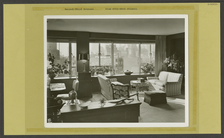 Apartment interior,Second-Third Avenues - 65th Street - 66th Street, Digital ID 1508717, New York Public Library