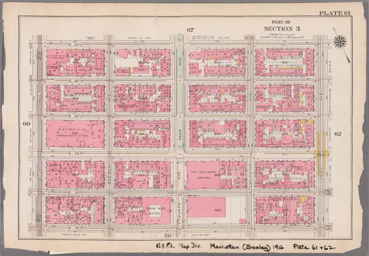  Bounded by E. 37th Street, Third Avenue, E. 32nd Street, and Fifth Avenue.], Digital ID 1511788, New York Public Library