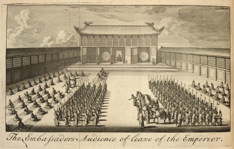 The Embassadors audience of leave of the Emperor., Digital ID 1524367, New York Public Library
