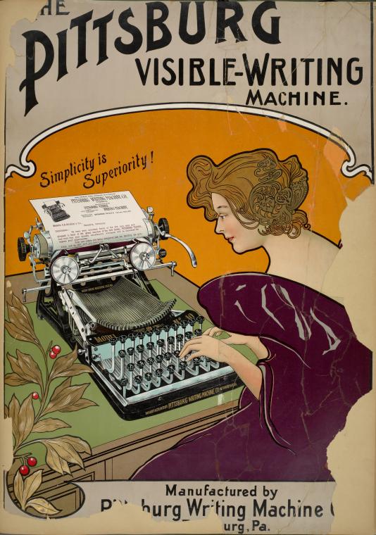 The Pittsburg [sic] visible-writing machine., Digital ID 1541737, New York Public Library