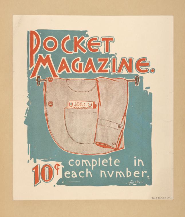 Pocket magazine. 10 ¢ complete in each number., Digital ID 1543062, New York Public Library