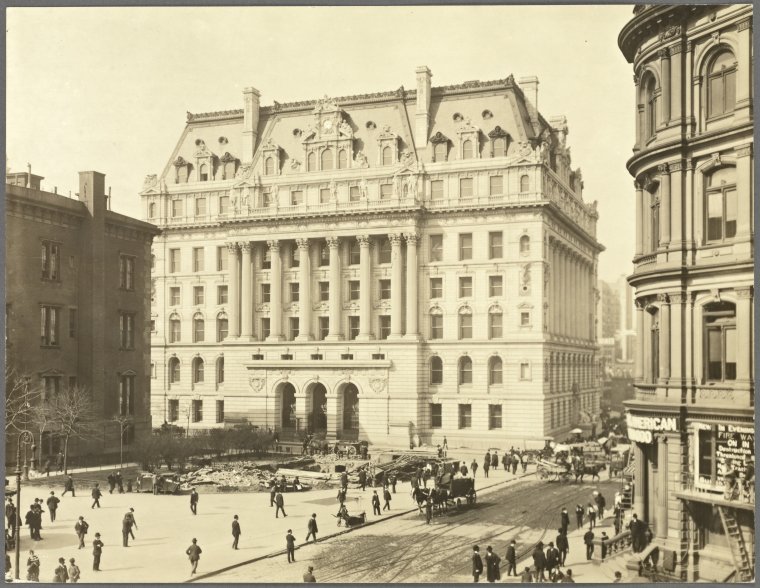 Surrogate's Court, Hall of Records,31 Chambers Street - Centre Street, Digital ID 1557882, New York Public Library
