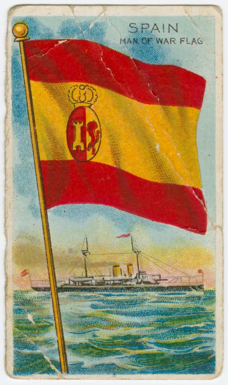 Spain Man of War Flag., Digital ID 1574057, New York Public Library