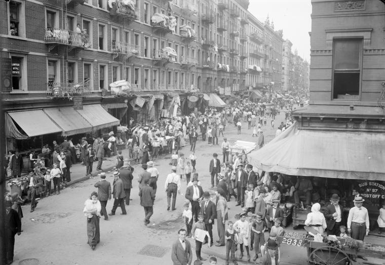 Orchard Street Scene, Digital ID 1583600, New York Public Library